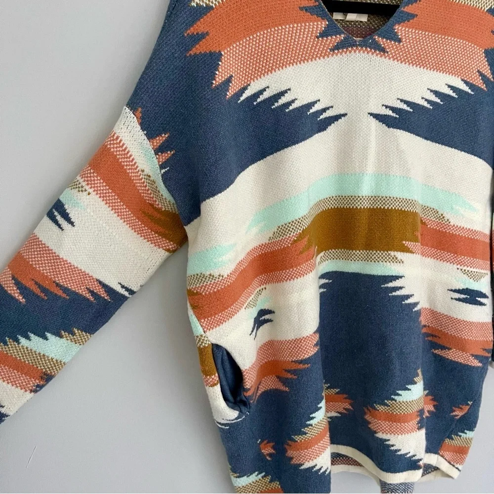 Mah Dah Hey Trail Aztec Print Sweater Size Small/Medium